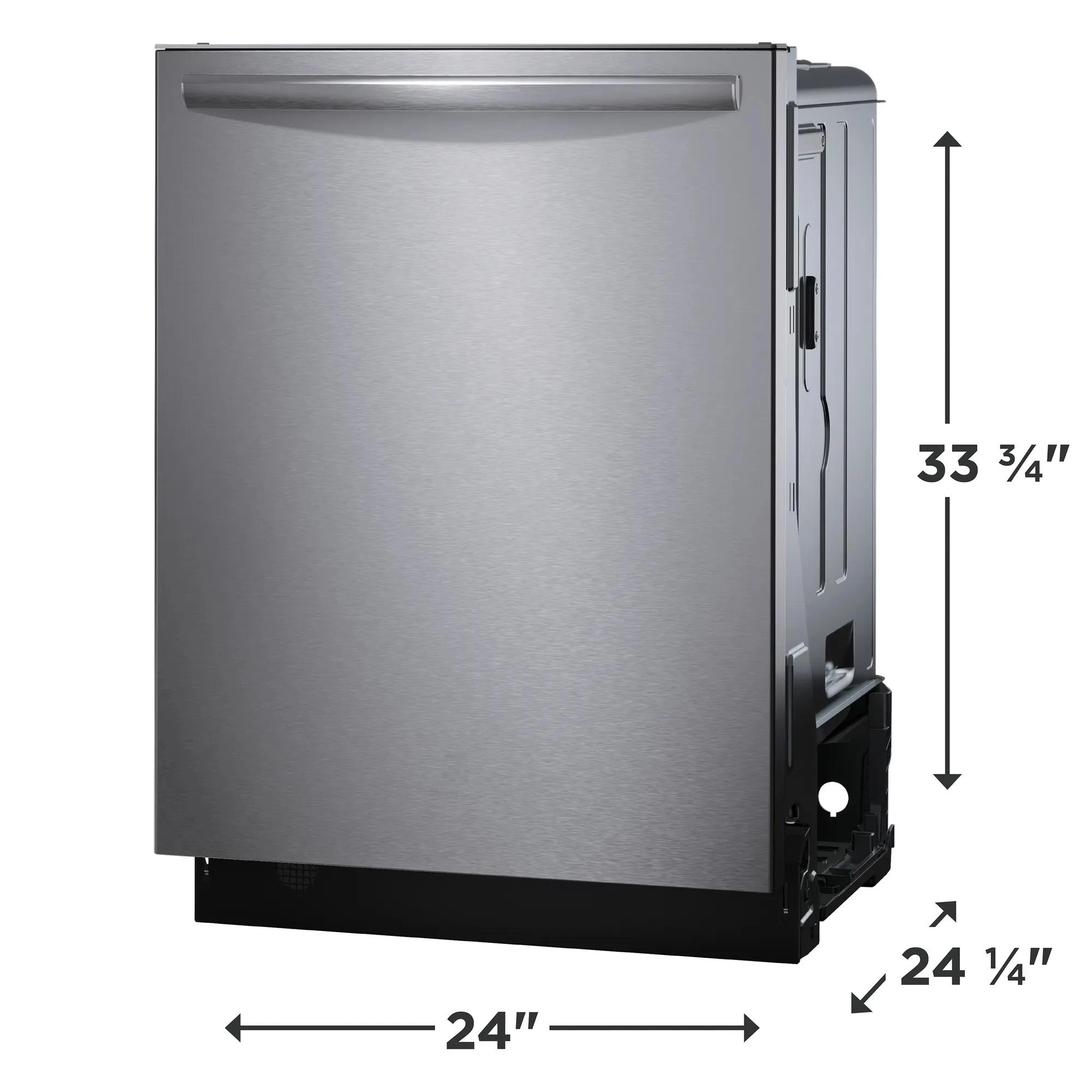 24" Stainless Steel Tub Dishwasher with CleanBoost™ and Adaptive Quick Wash GDSH4735AF