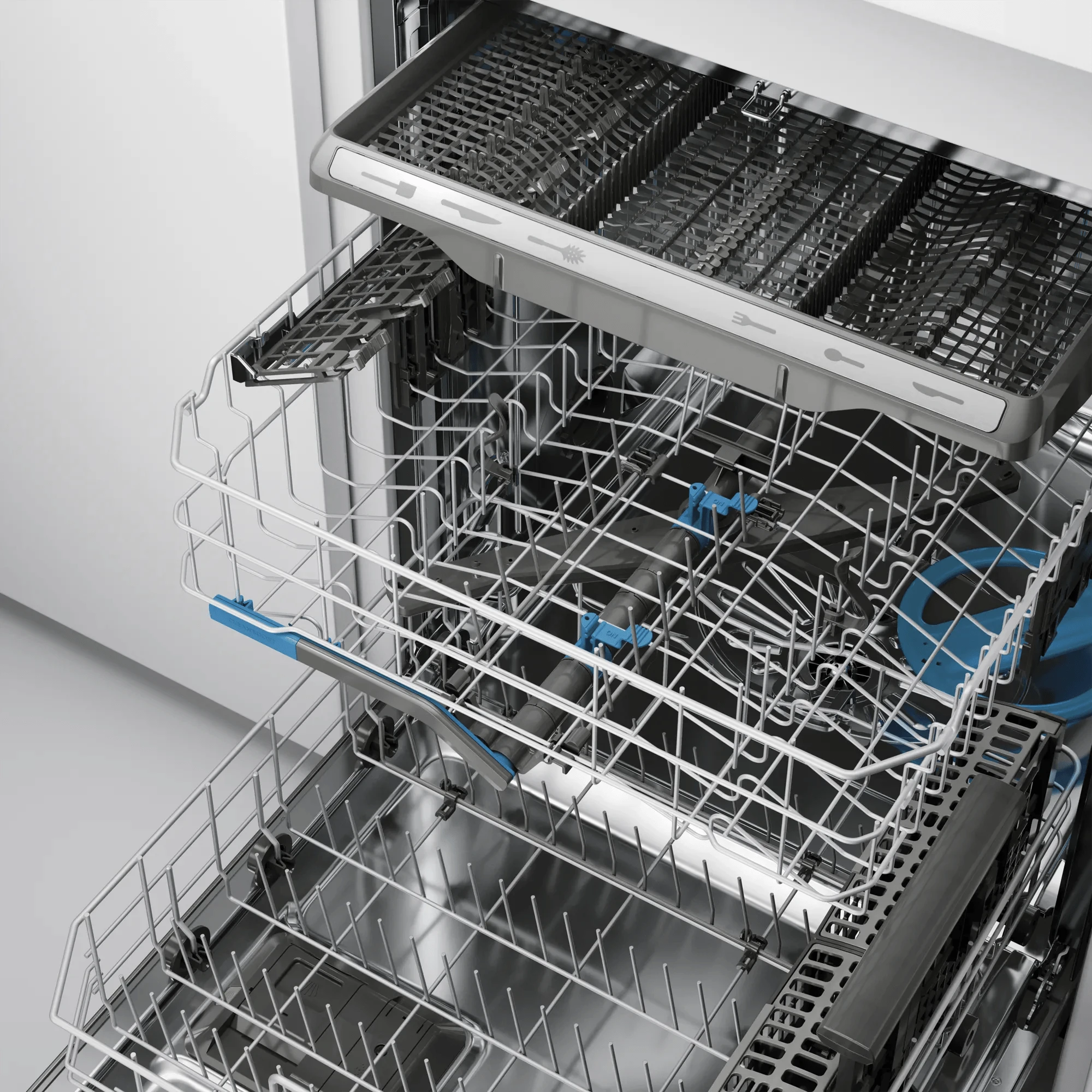 24" Stainless Steel Tub Dishwasher with CleanBoost™ and Adaptive Quick Wash GDSH4735AF