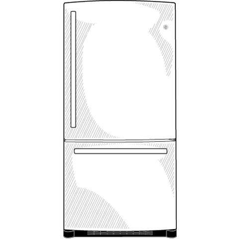 22.9 Cu. Ft. Bottom-Freezer Drawer Refrigerator view 3