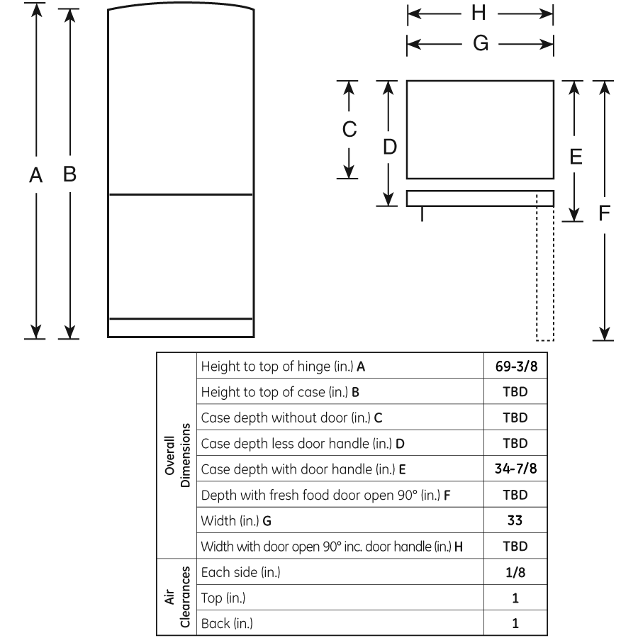 22.9 Cu. Ft. Bottom-Freezer Drawer Refrigerator view 4