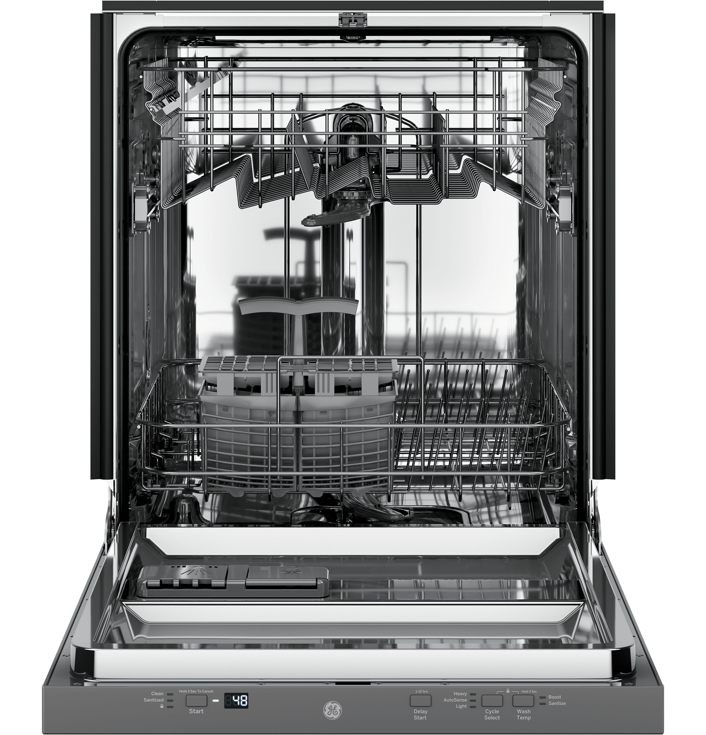 ADA Compliant Stainless Steel Interior Panel-Ready Dishwasher with Sanitize Cycle view 3
