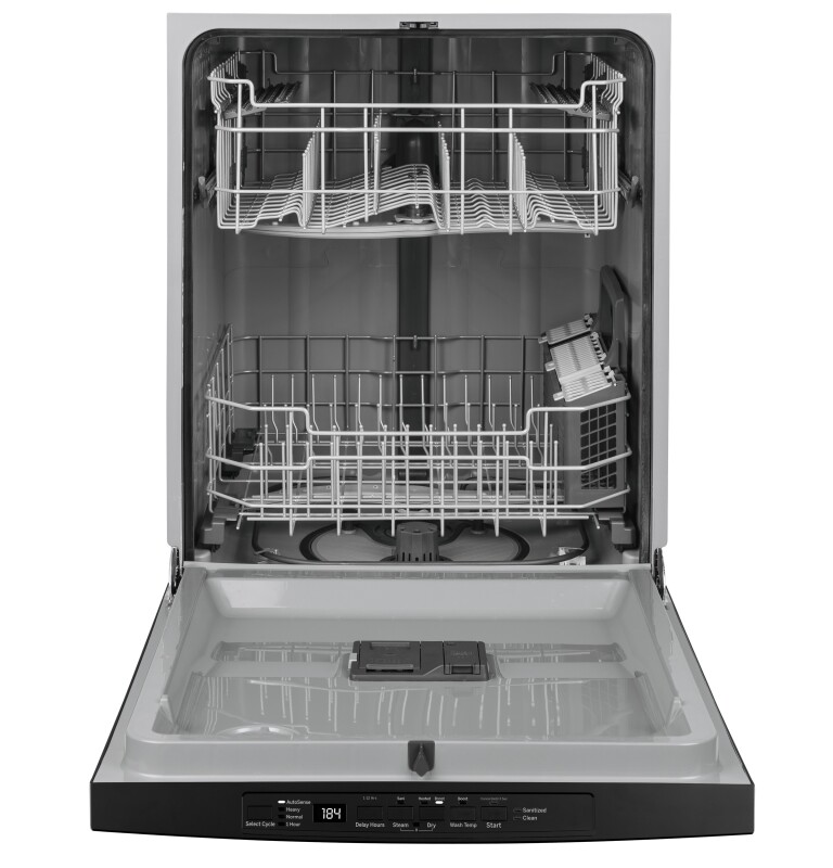 Top Control with Plastic Interior Dishwasher with Sanitize Cycle & Dry Boost GDT530PGPBB