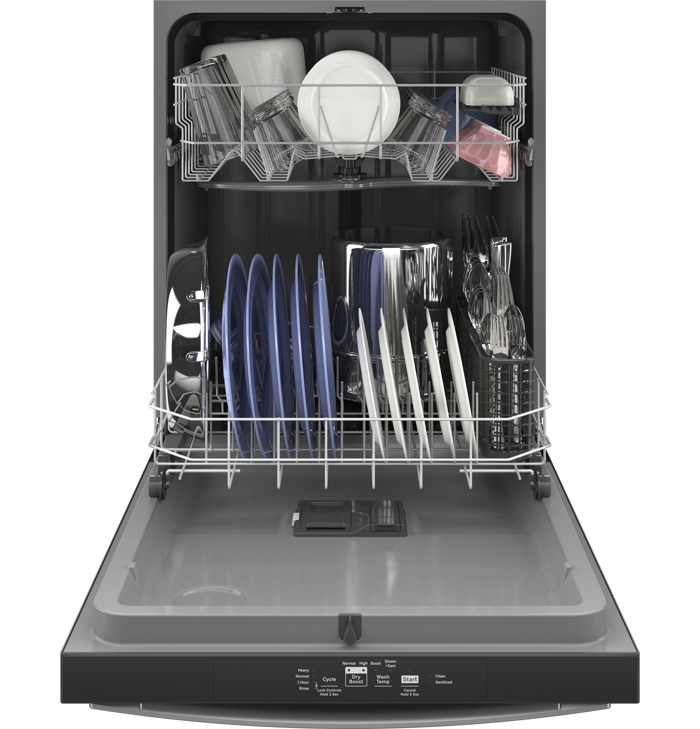 Top Control with Plastic Interior Dishwasher with Sanitize Cycle & Dry Boost view 3
