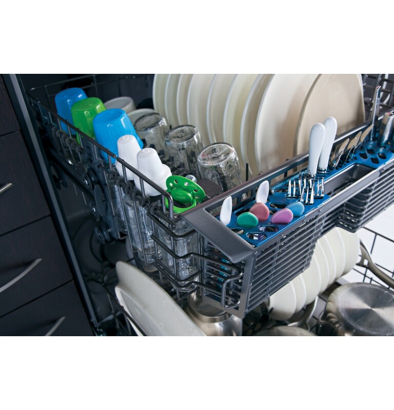 Hybrid Stainless Steel Interior Dishwasher with Hidden Controls GDT550HGDWW