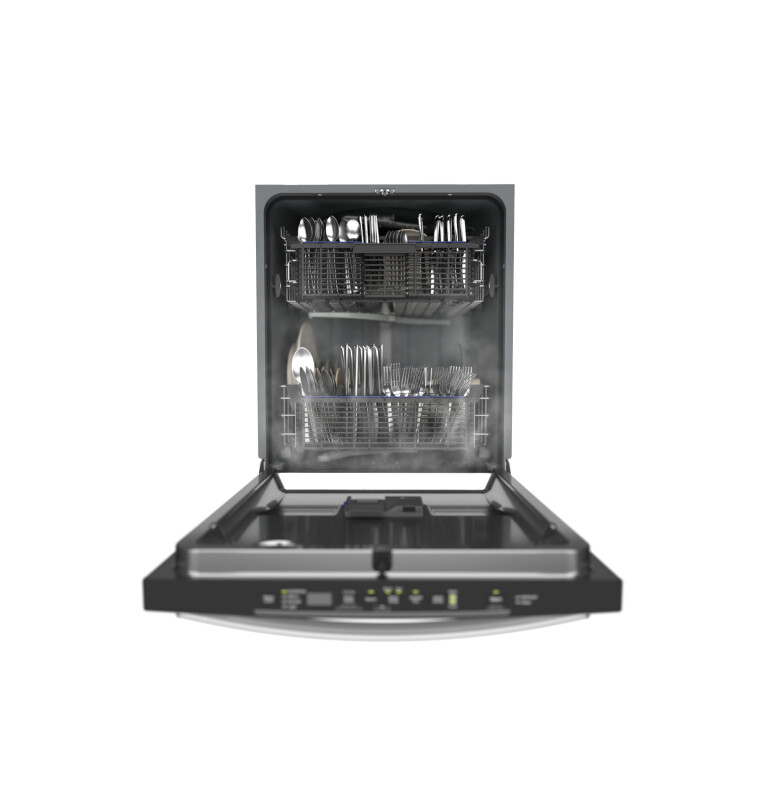 Hybrid Stainless Steel Interior Dishwasher with Hidden Controls GDT550HGDWW