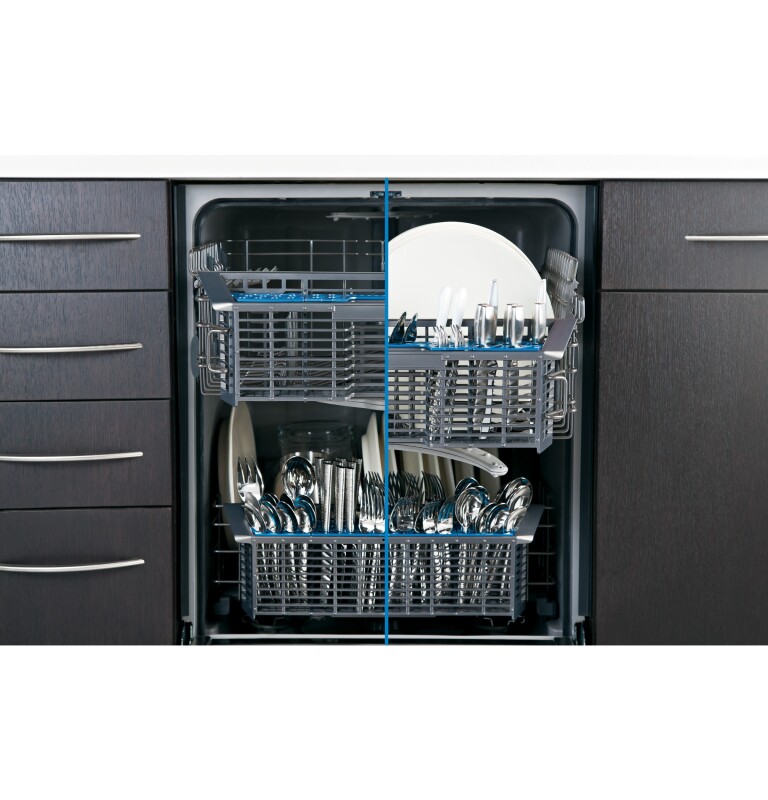Hybrid Stainless Steel Interior Dishwasher with Hidden Controls GDT550HSDSS