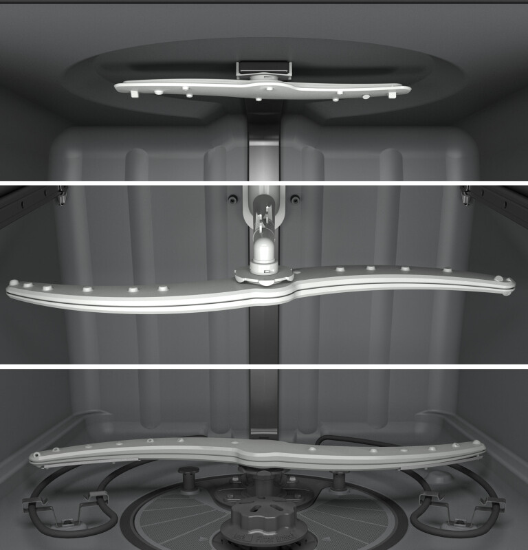 Hybrid Stainless Steel Interior Dishwasher with Hidden Controls GDT550HSDSS