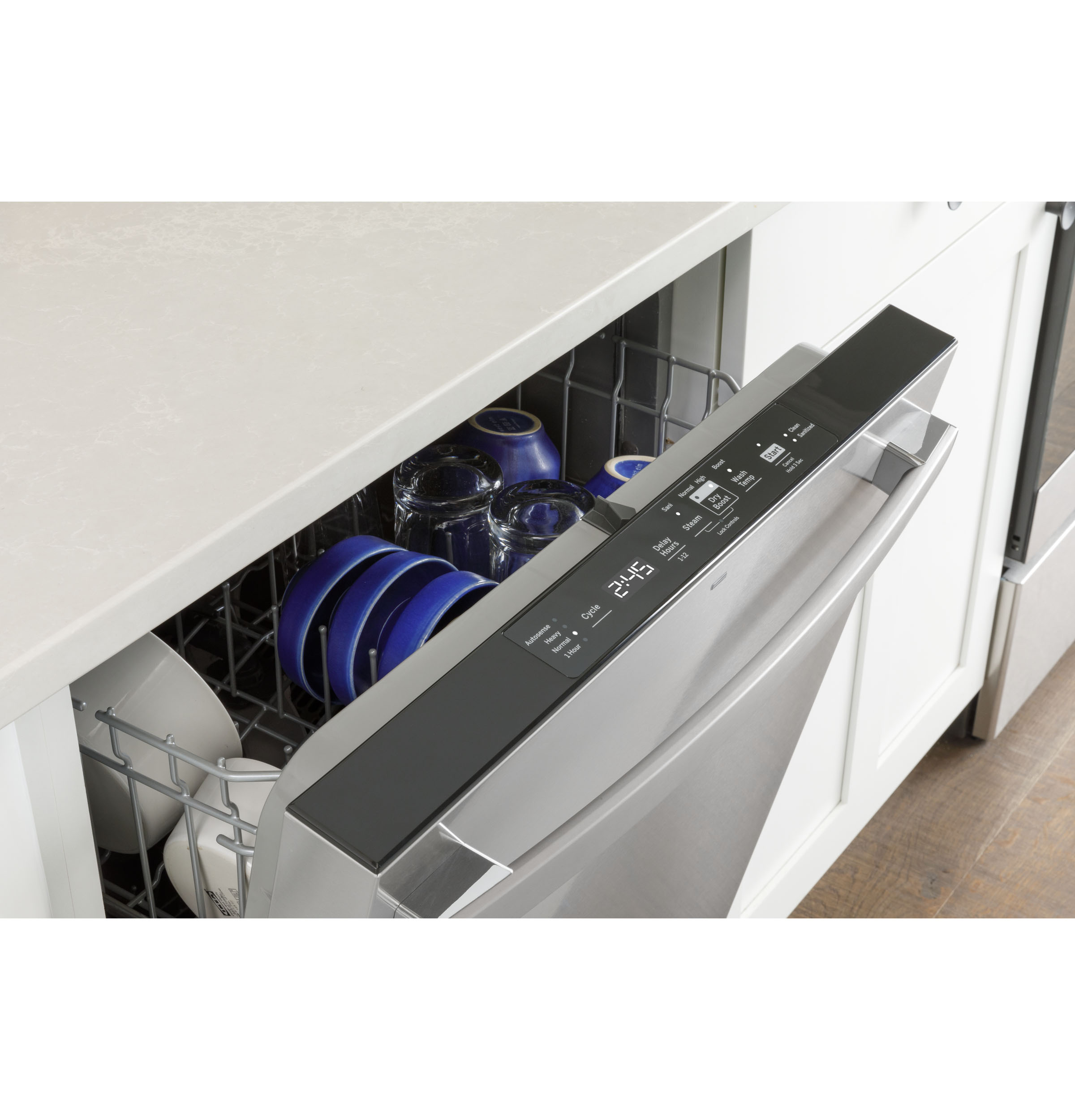Top Control with Plastic Interior Dishwasher with Sanitize Cycle & Dry Boost view 2
