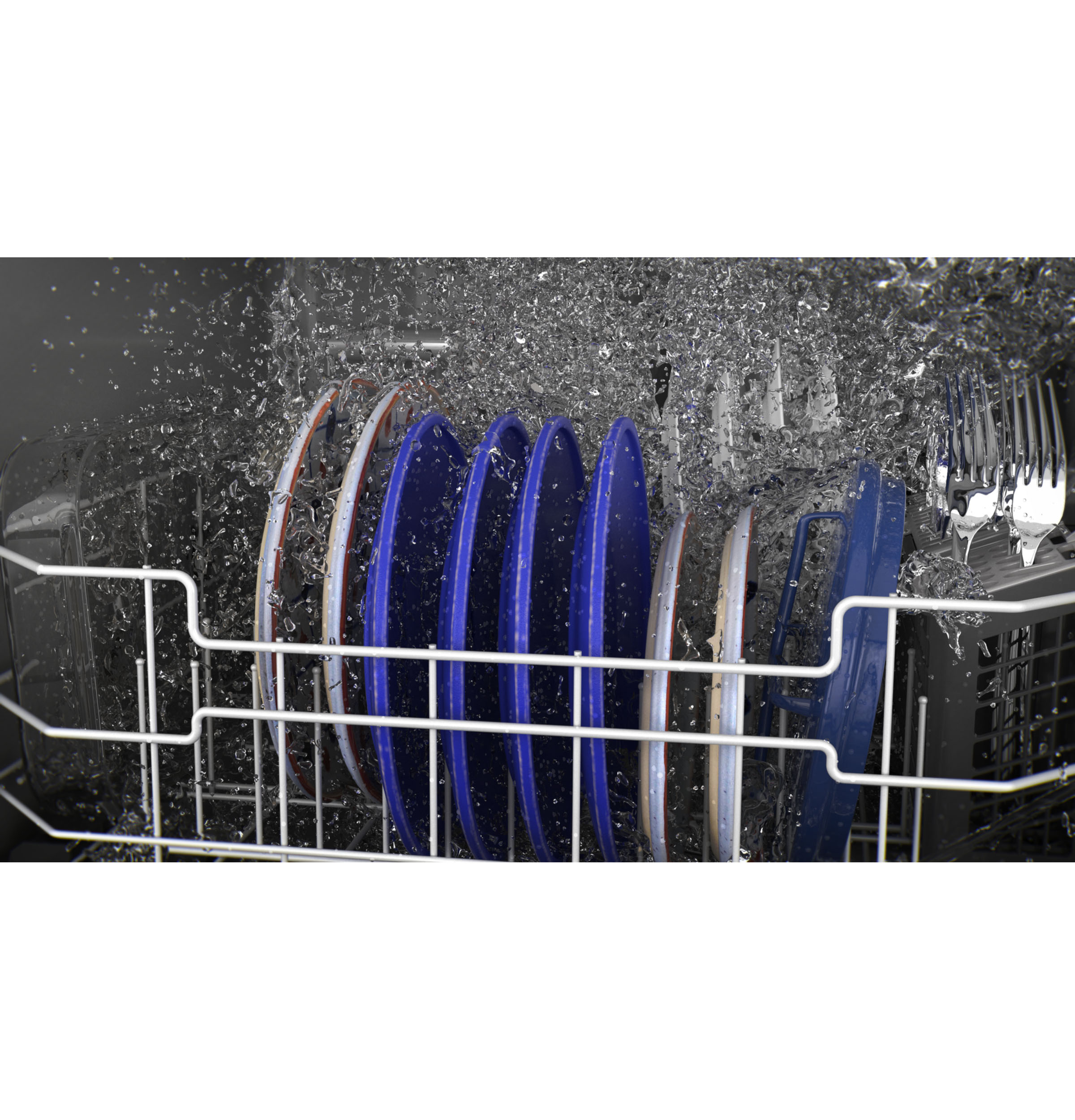 Top Control with Plastic Interior Dishwasher with Sanitize Cycle & Dry Boost view 5