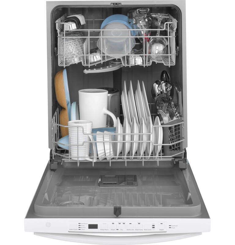 Top Control with Plastic Interior Dishwasher with Sanitize Cycle & Dry Boost GDT605PGMWW