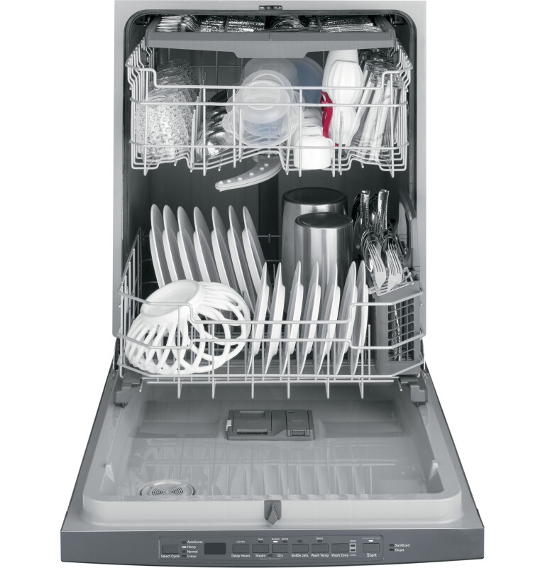 Top Control with Plastic Interior Dishwasher with Sanitize Cycle & Dry Boost GDT630PSMSS