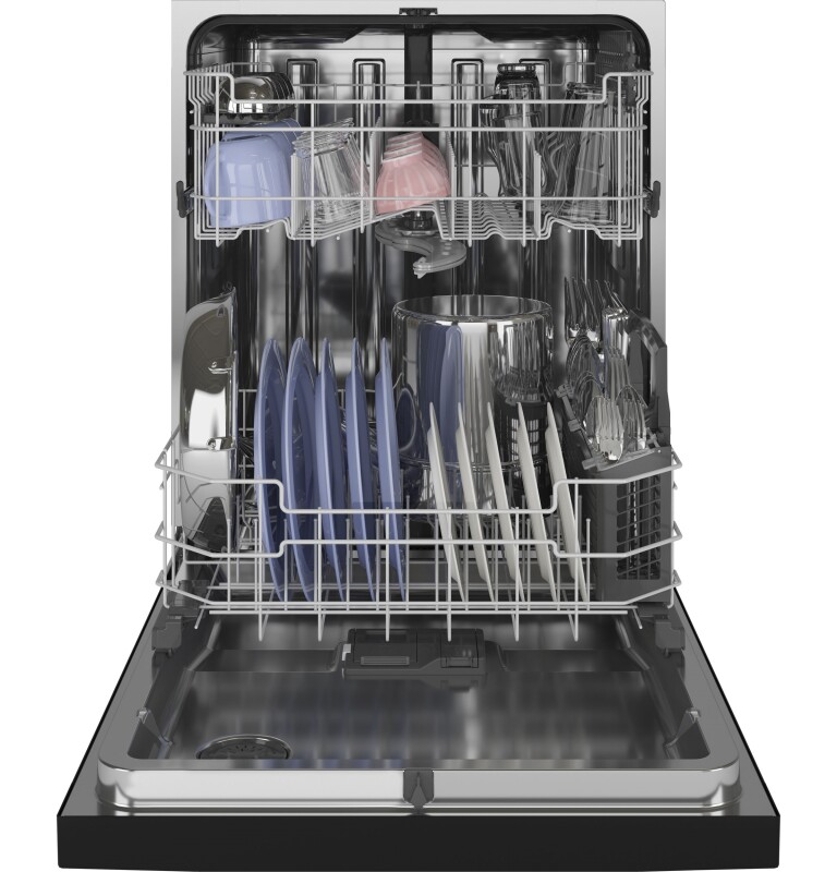 Top Control with Stainless Steel Interior Dishwasher with Sanitize Cycle & Dry Boost with Fan Assist GDT645SFNDS