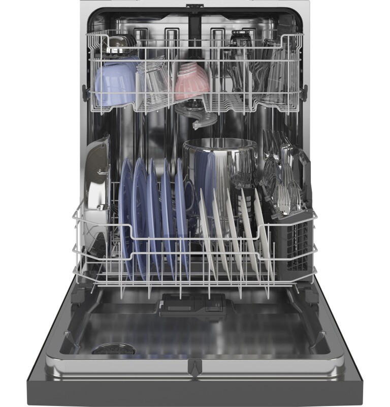 Top Control with Stainless Steel Interior Dishwasher with Sanitize Cycle & Dry Boost with Fan Assist GDT645SMNES