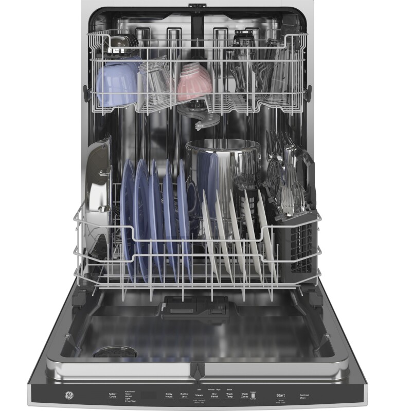 Fingerprint Resistant Top Control with Stainless Steel Interior Dishwasher with Sanitize Cycle & Dry Boost with Fan Assist GDT645SYNFS