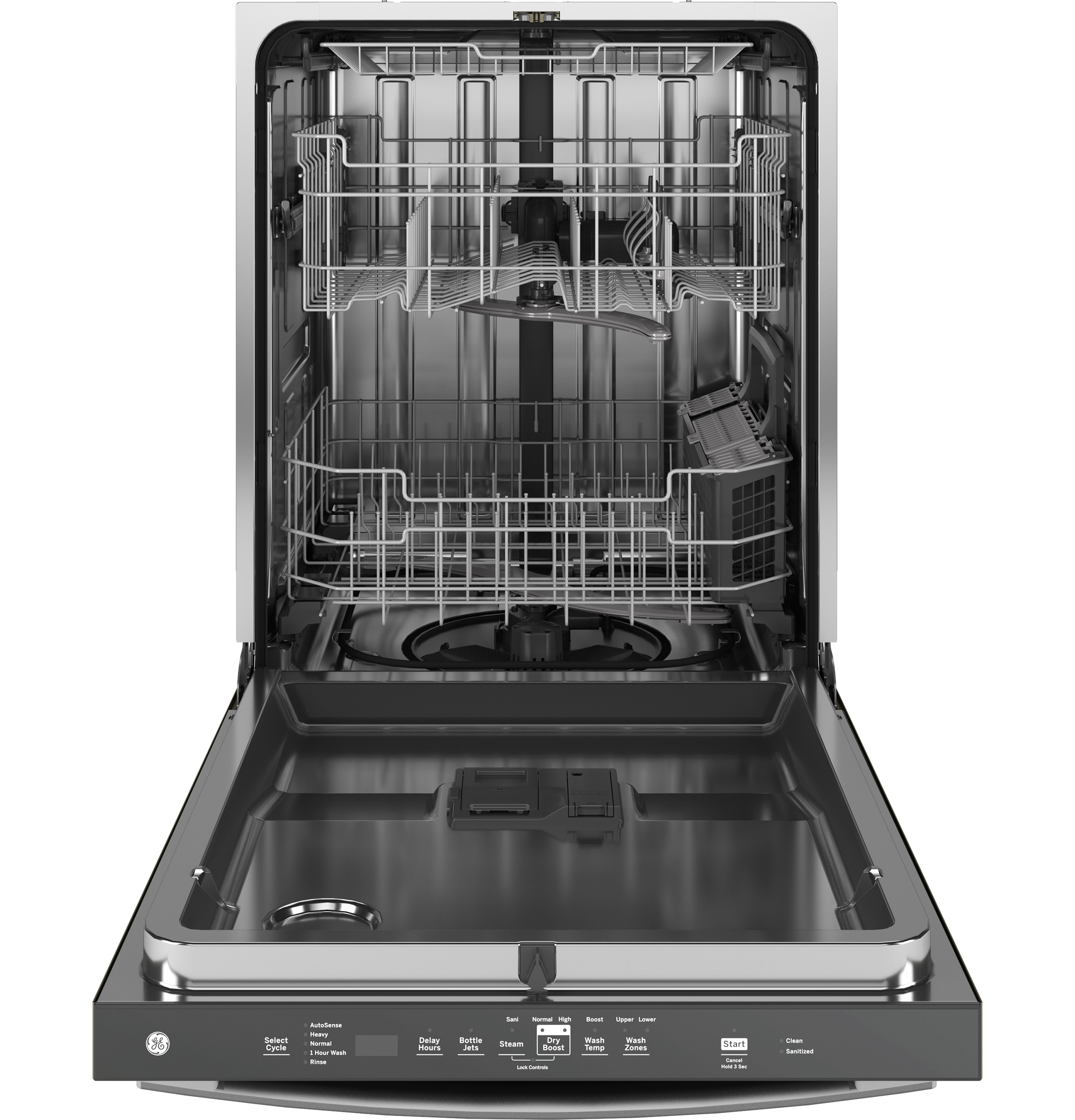 Fingerprint Resistant Top Control with Stainless Steel Interior Dishwasher with Sanitize Cycle view 28
