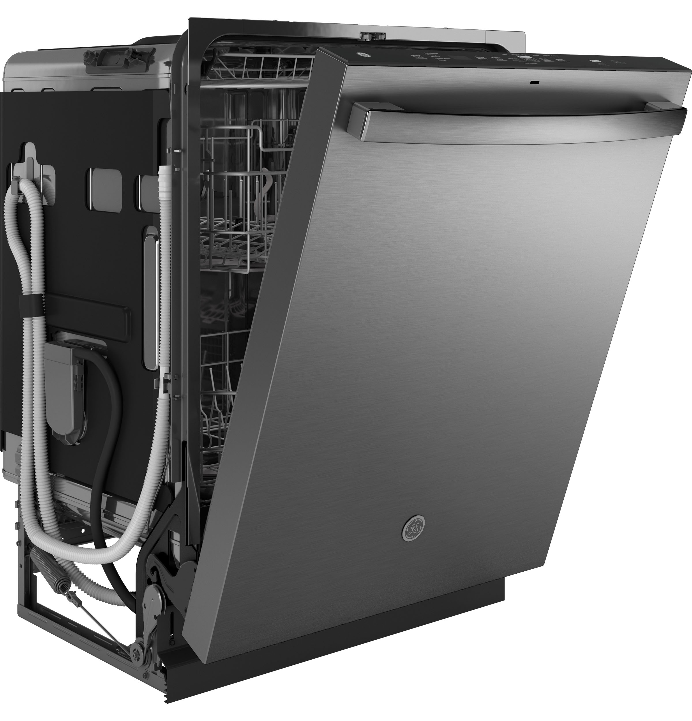 Fingerprint Resistant Top Control with Stainless Steel Interior Dishwasher with Sanitize Cycle view 8