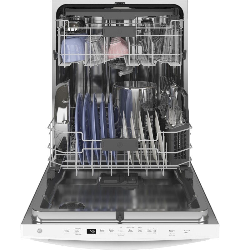 Top Control with Stainless Steel Interior Dishwasher with Sanitize Cycle & Dry Boost with Fan Assist GDT665SGNWW