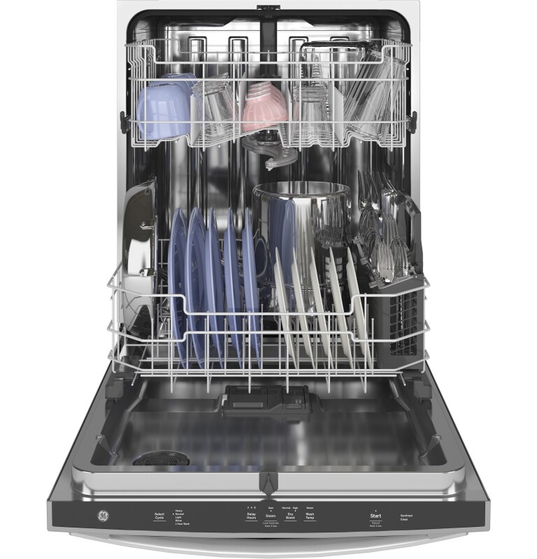Top Control with Stainless Steel Interior Dishwasher with Sanitize Cycle & Dry Boost with Fan Assist GDT665SMNES