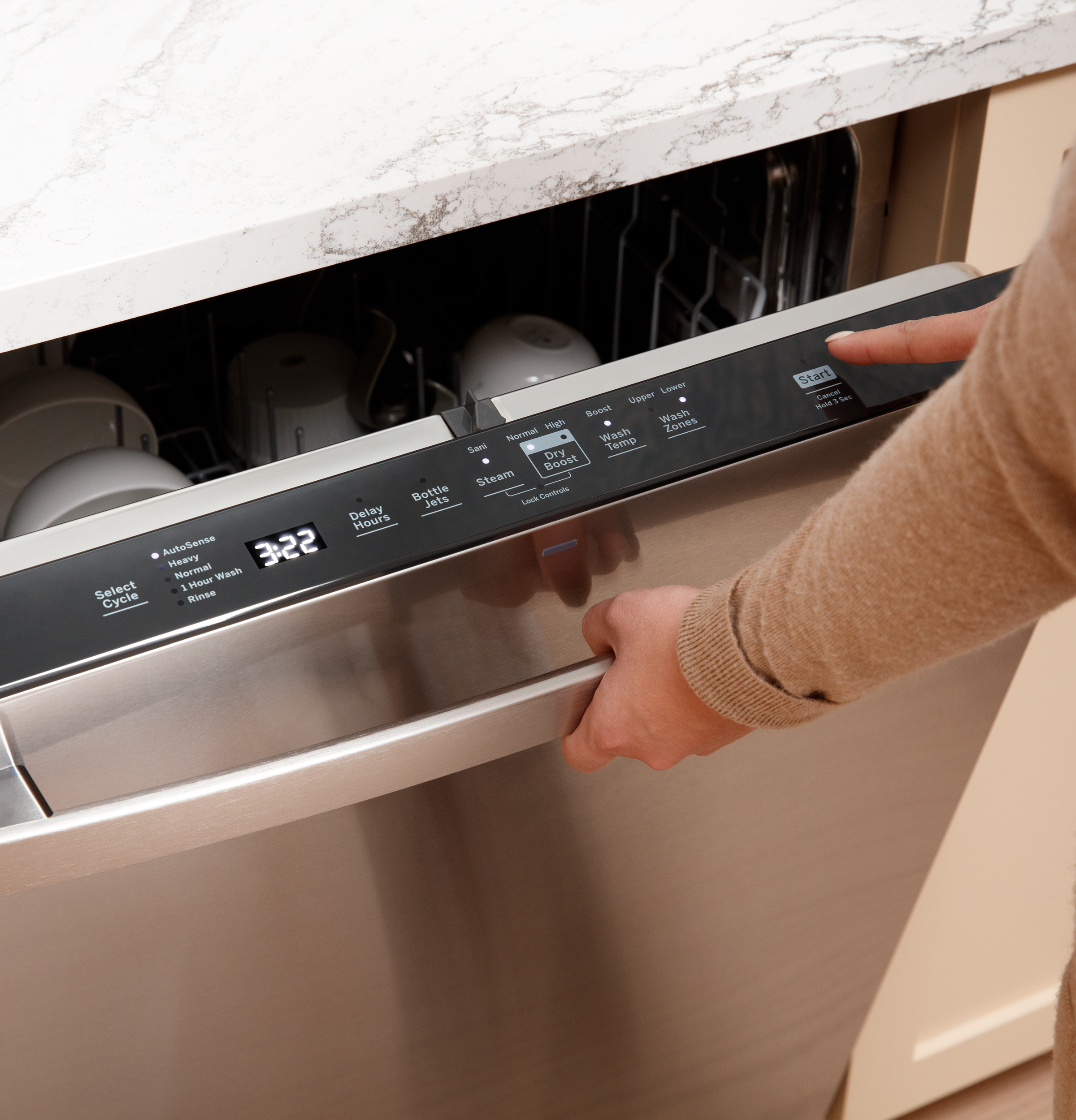 Top Control with Stainless Steel Interior Dishwasher with Sanitize Cycle view 7