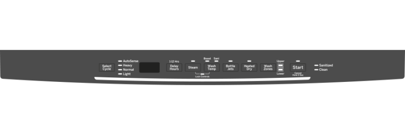 Stainless Steel Interior Dishwasher with Hidden Controls GDT695SGJWW