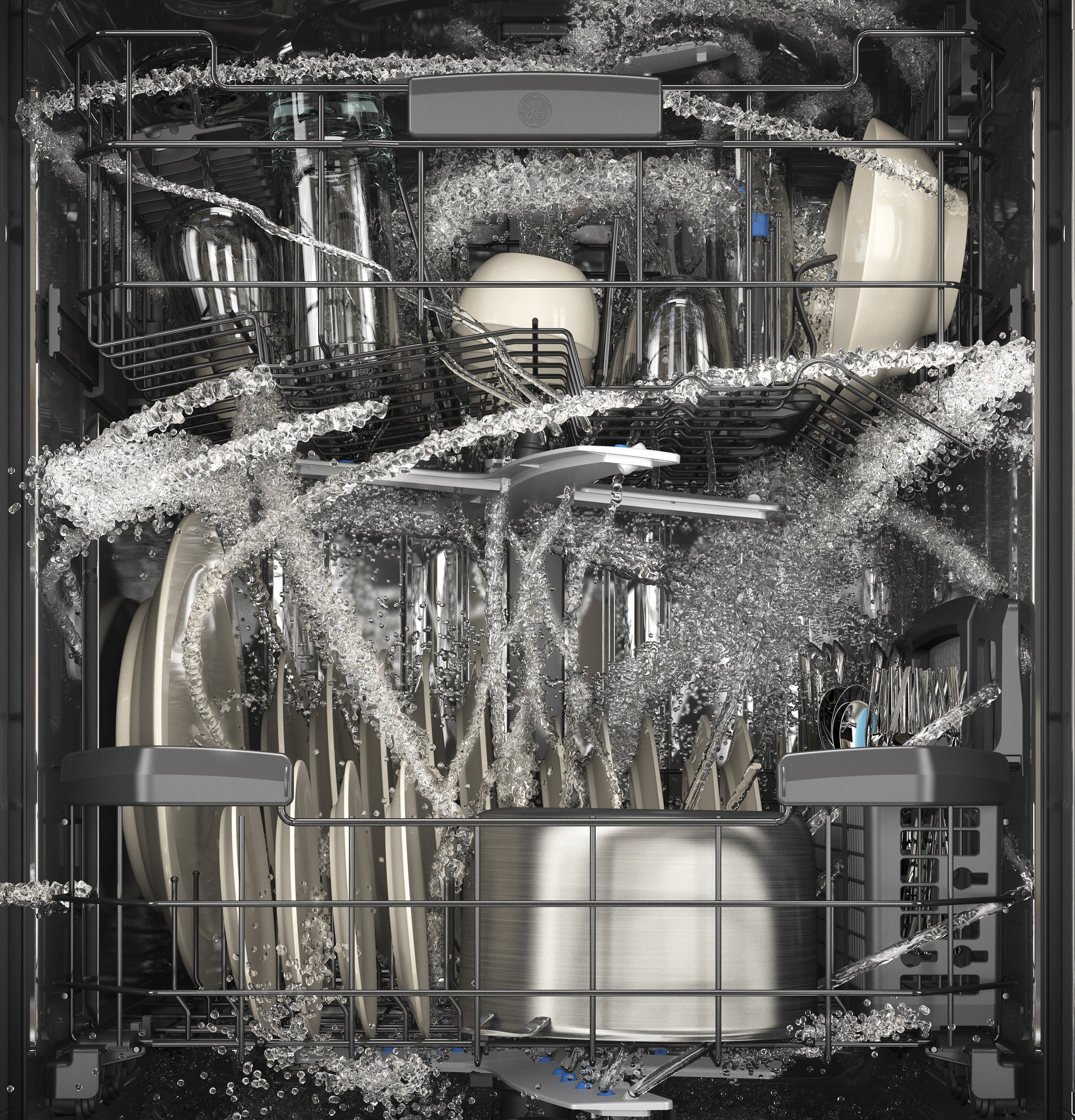 Stainless Steel Interior Dishwasher with Hidden Controls GDT740SIFII