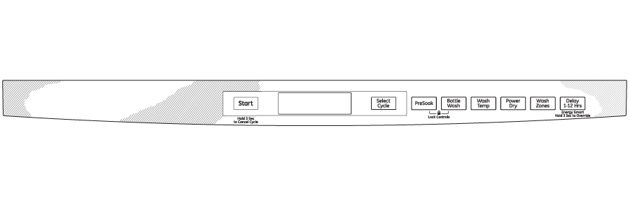 Stainless Steel Interior Dishwasher with Hidden Controls GDT740SIFII