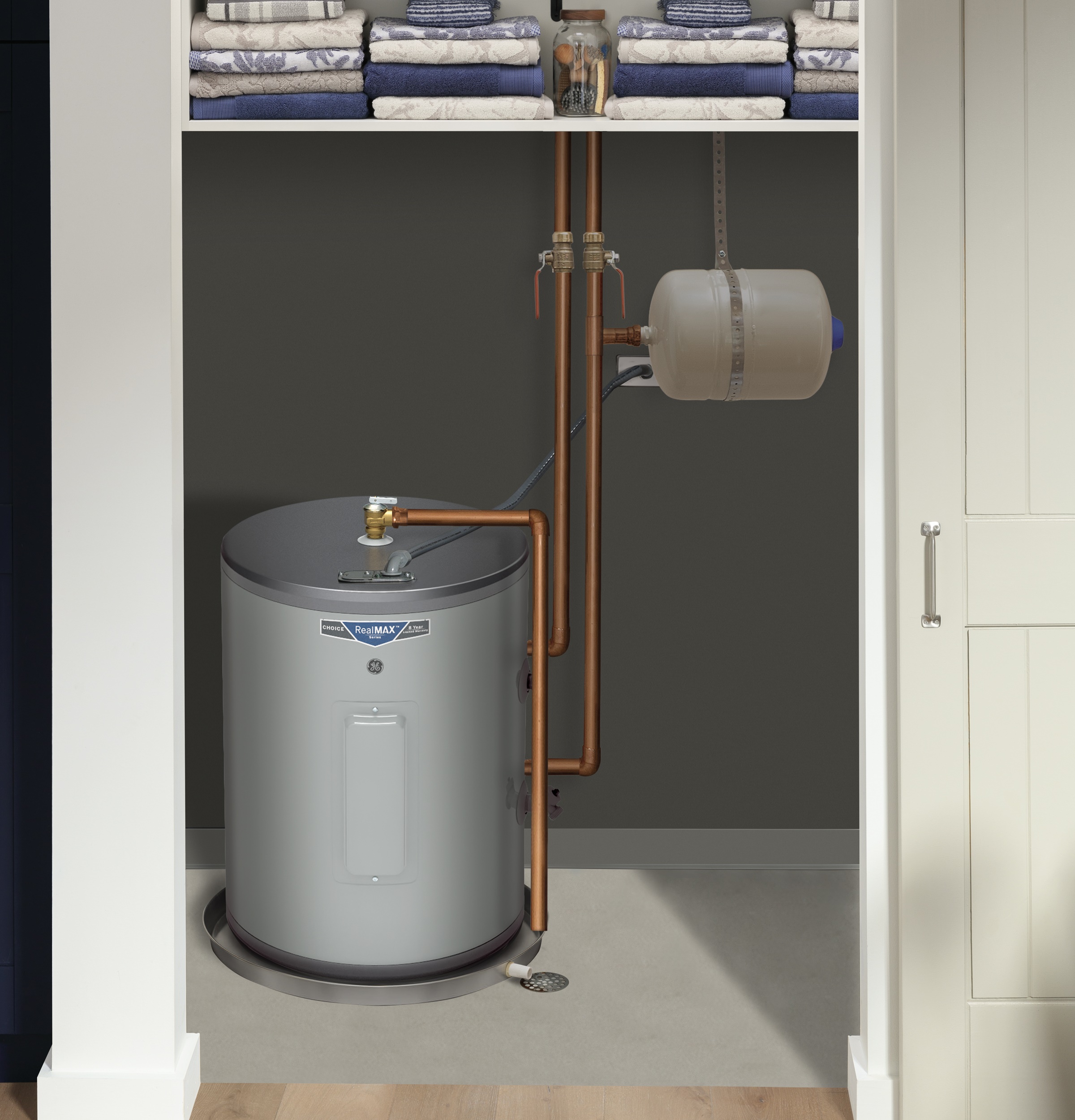 18 Gallon Side Port Lowboy Electric Water Heater GE20L08BAR