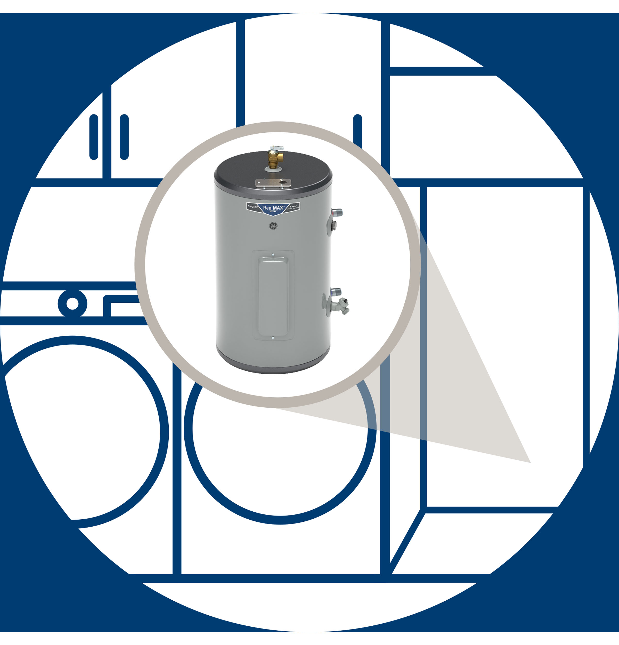 18 Gallon Electric Point of Use Water Heater GE20P08BAR