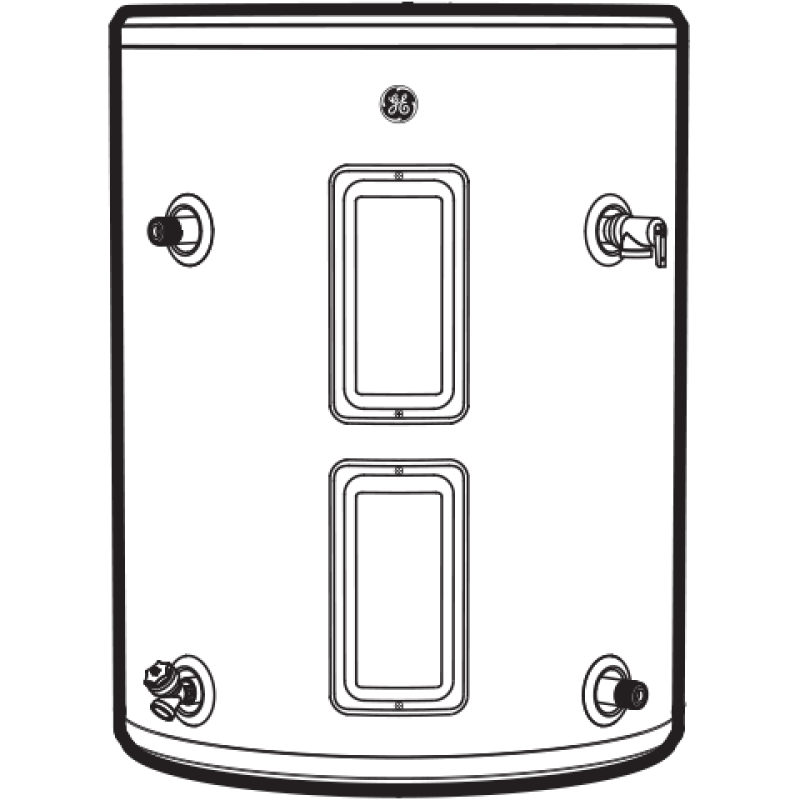 26 Gallon Side Port Lowboy Electric Water Heater GE30L08BSM