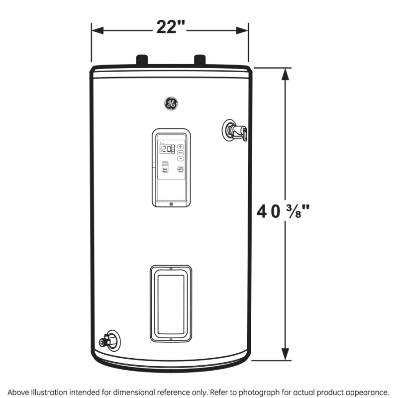 Smart 30 Gallon Short Electric Water Heater GE30S12BLM, product image 7 of 15