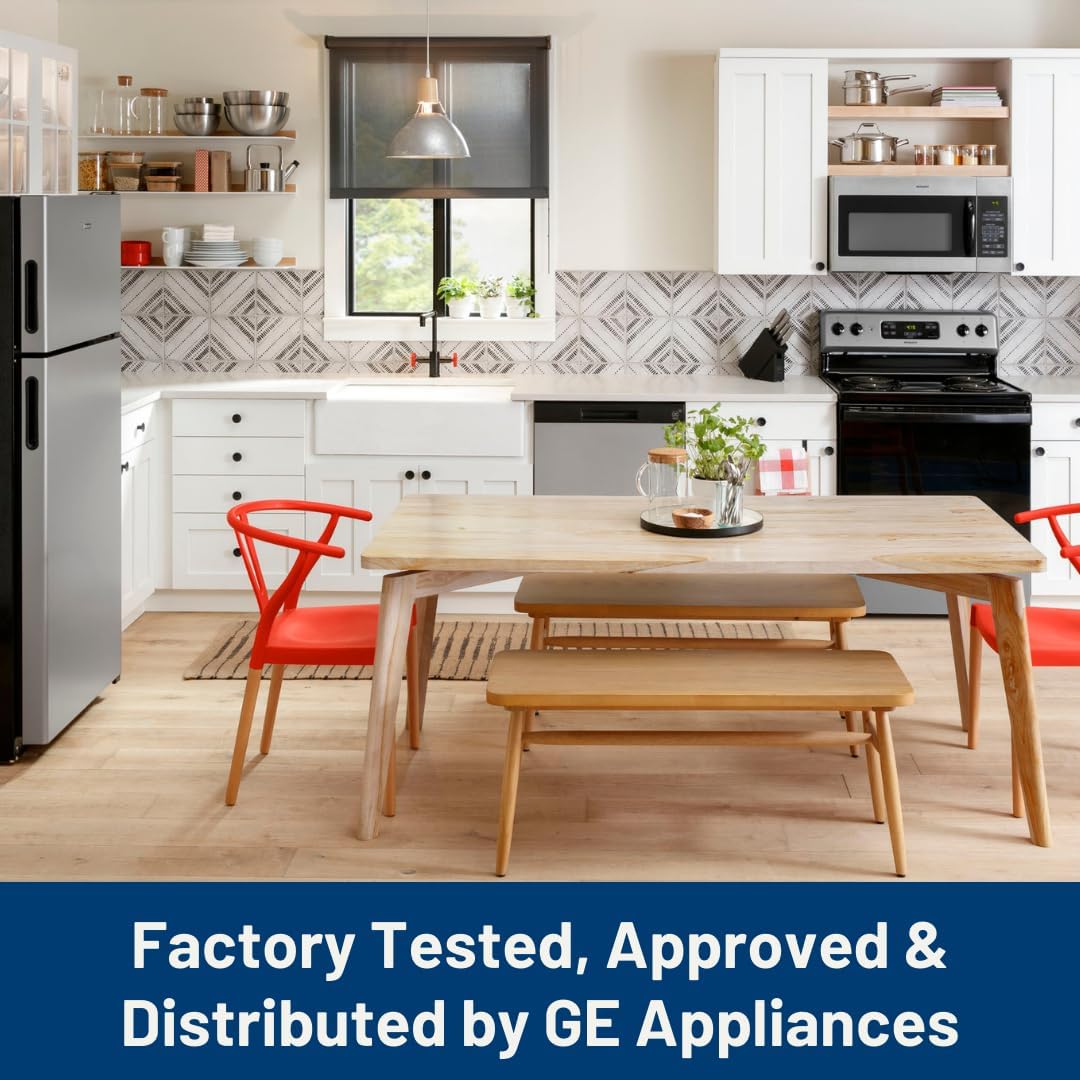 Range 4-Piece Porcelain Drip Pan Set – 4-Pack Includes 3 6" and 1 8" Pans GE3618PA
