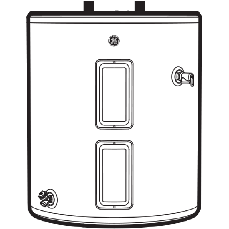 36 Gallon Top Port Lowboy Electric Water Heater view 6