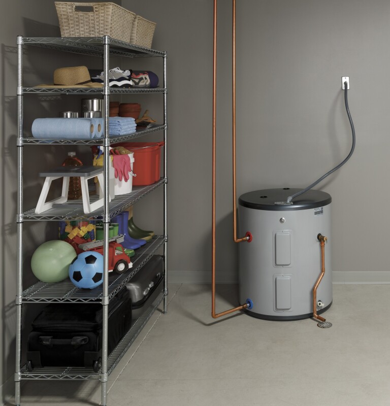 36 Gallon Side Port Lowboy Electric Water Heater GE40L08BSM, product image 5 of 11