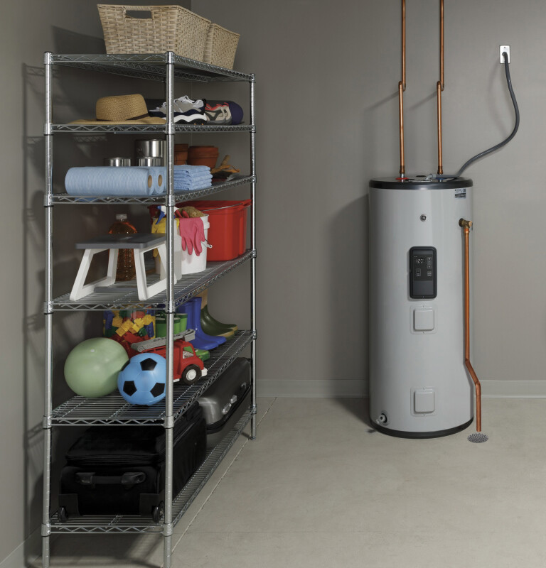 Smart 40 Gallon Short Electric Water Heater GE40S10BLM, product image 4 of 17