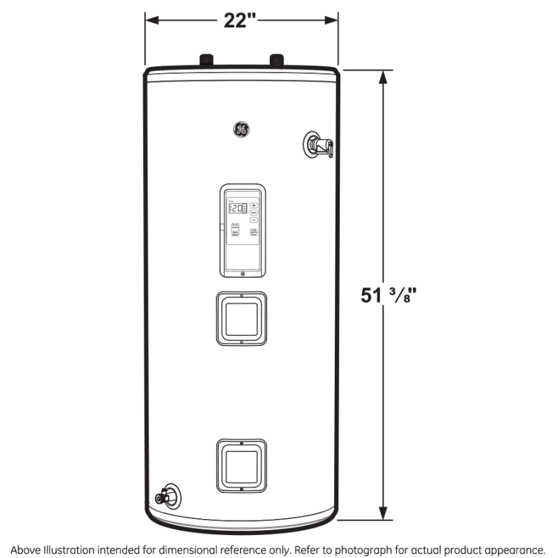 Smart 40 Gallon Short Electric Water Heater GE40S10BLM, product image 11 of 17