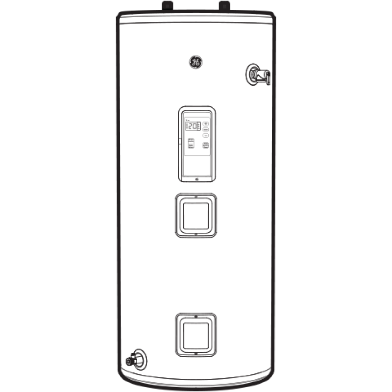 Smart 40 Gallon Short Electric Water Heater GE40S10BLM, product image 12 of 17