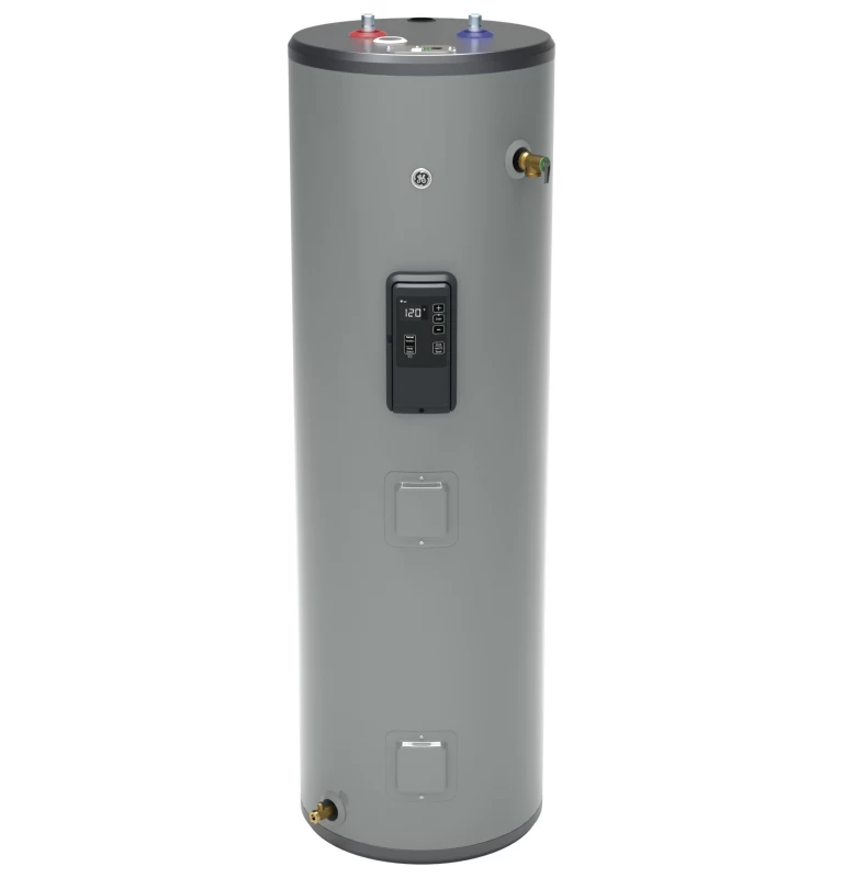 GE Smart 40 Gallon Tall Electric Water Heater Gray GE40T12BLM Picture 1