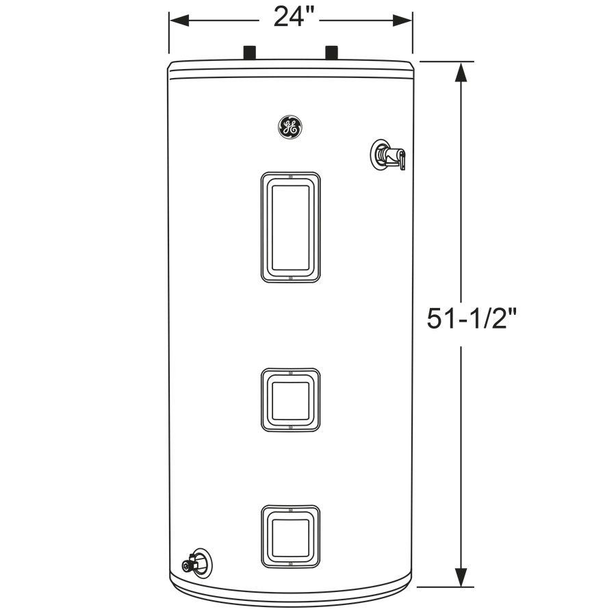 50 Gallon Short Electric Water Heater view 7