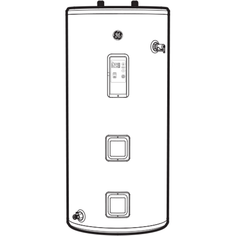 Smart 50 Gallon Short Electric Water Heater GE50S12BLM, product image 9 of 16