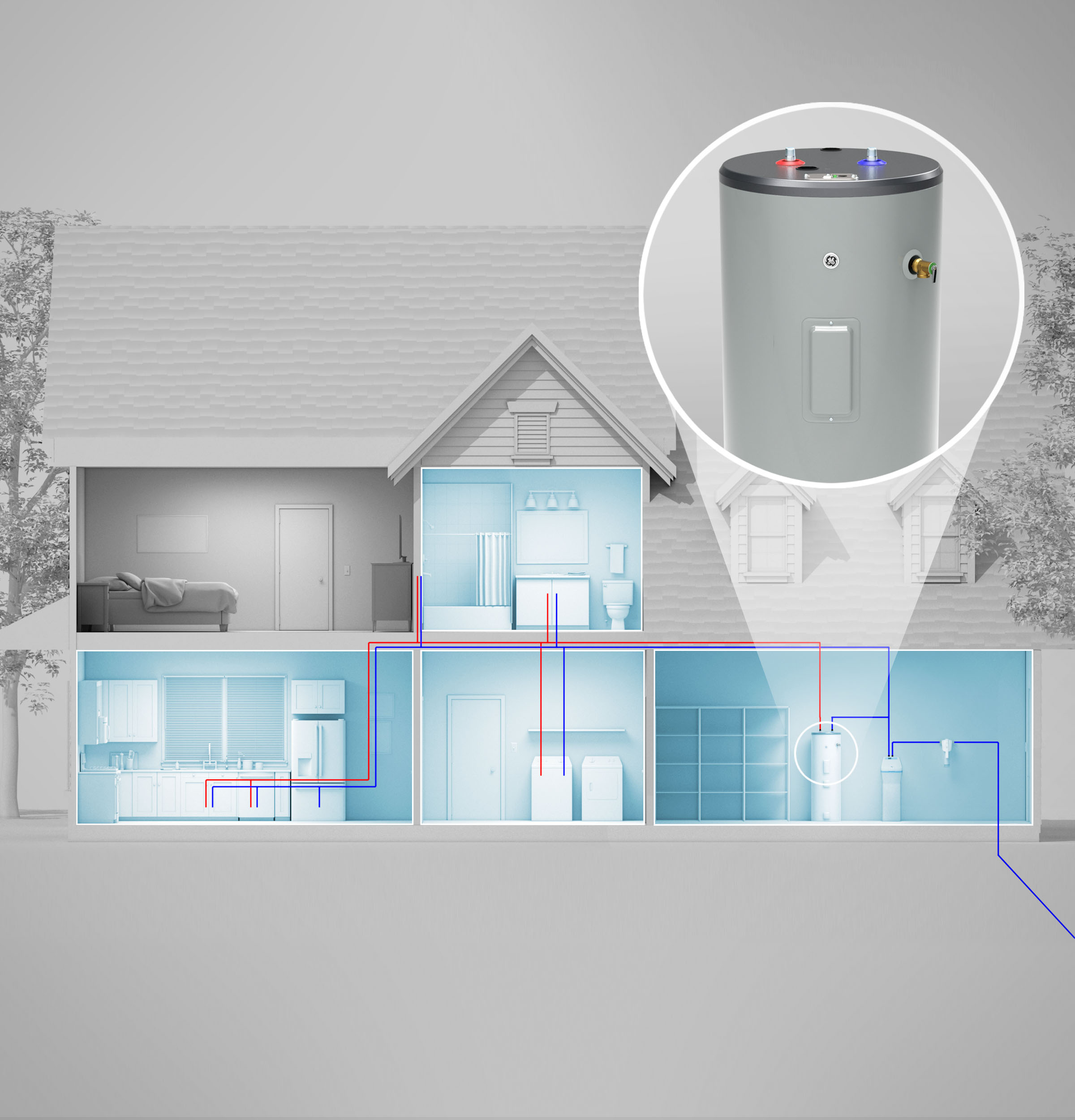 50 Gallon Tall Electric Water Heater view 10