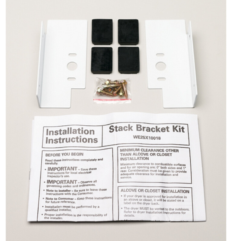 Washer/Dryer Stack Bracket Kit GEFLSTACK, product image 2 of 3