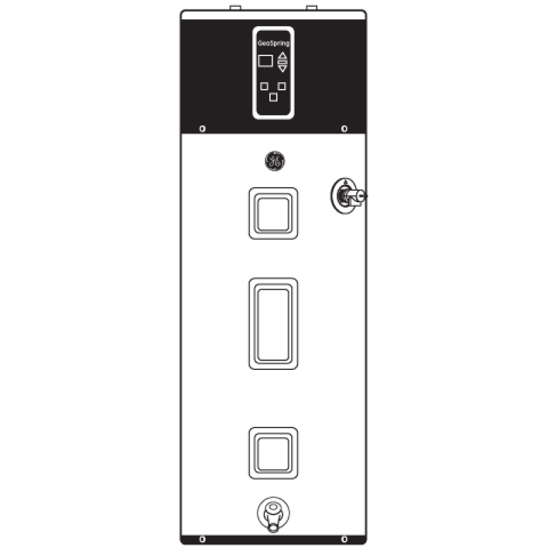 GeoSpring hybrid electric water heater GEH50DFEJSR, product image 4 of 5