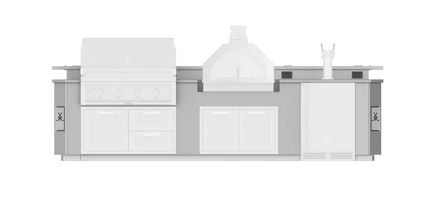 12' Outdoor Living Suite with Campania Pizza Oven™ with Beer Dispenser and Bar GESDBC12