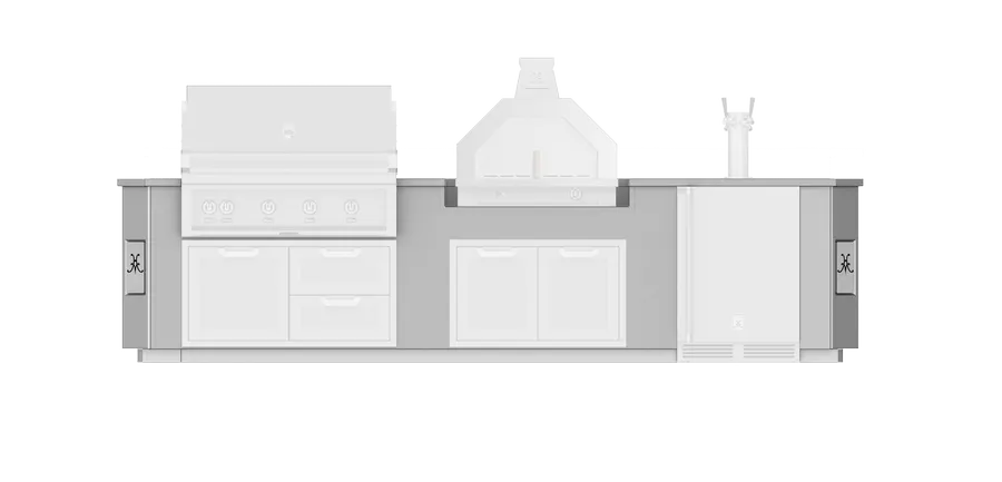 12' Outdoor Living Suite with Campania Pizza Oven™ and Beer Dispenser GESDC12
