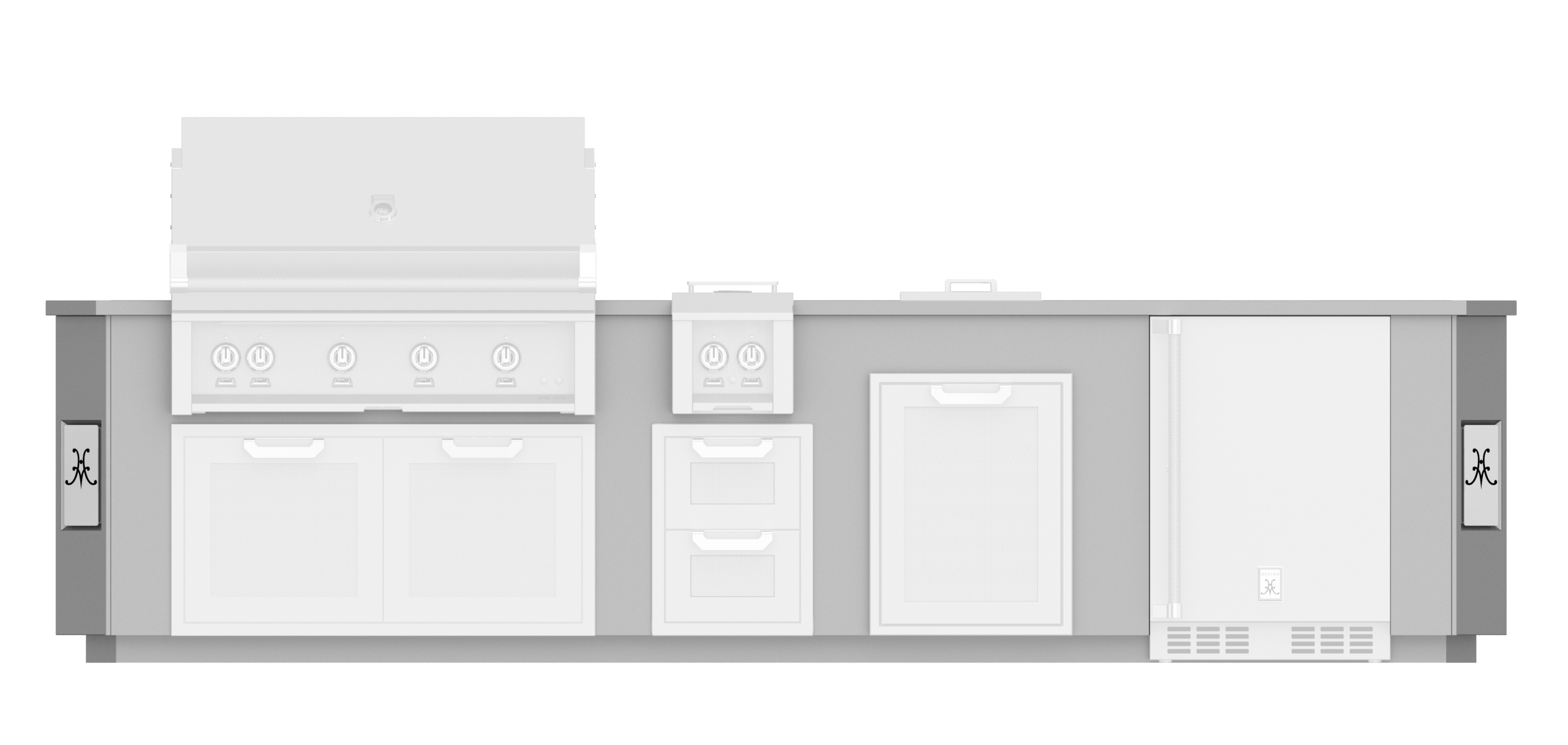 12' Outdoor Living Suites with Side Burner GESS12