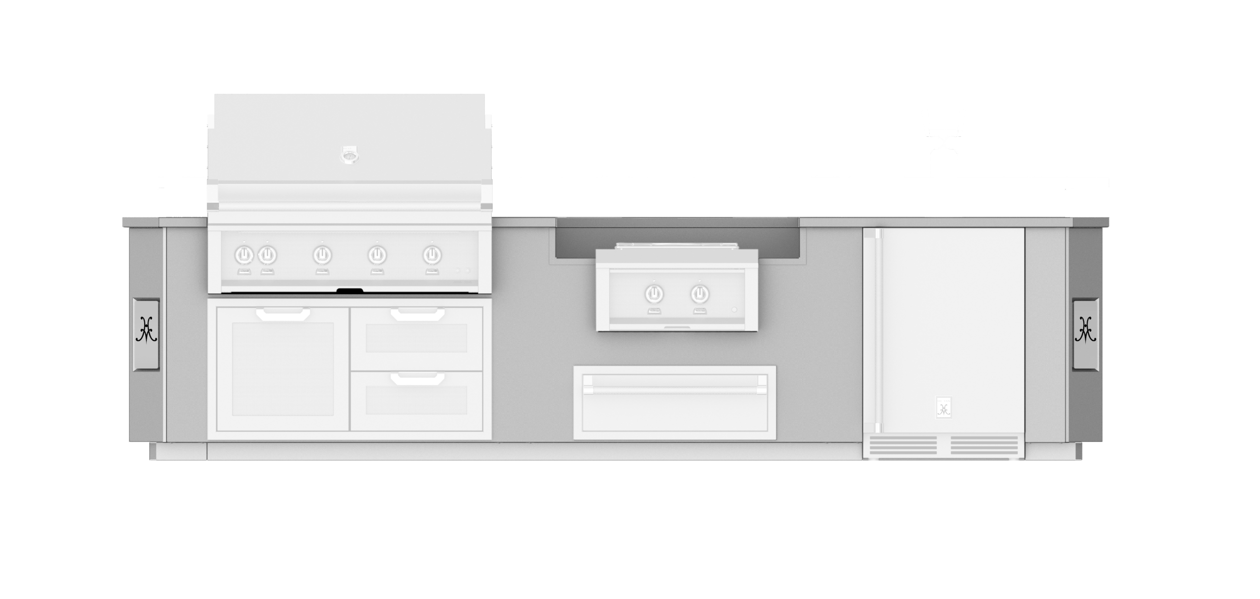 12' Outdoor Living Suite with Power Burner GESSP12