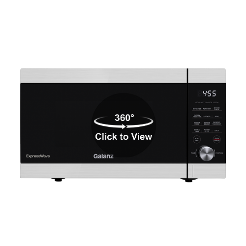 1.3 Cu Ft ExpressWave Sensor Cooking Microwave Oven with an easy-to-use Express Cooking Knob, Inverter GEWWD13S1SV11