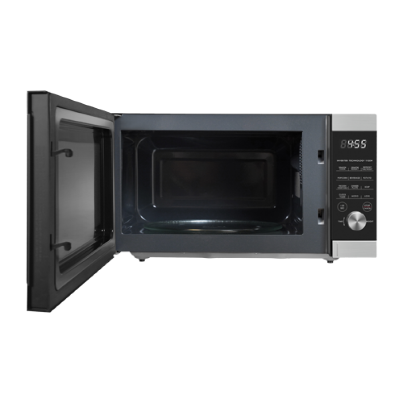 1.3 Cu Ft ExpressWave Sensor Cooking Microwave Oven with an easy-to-use Express Cooking Knob, Inverter GEWWD13S1SV11
