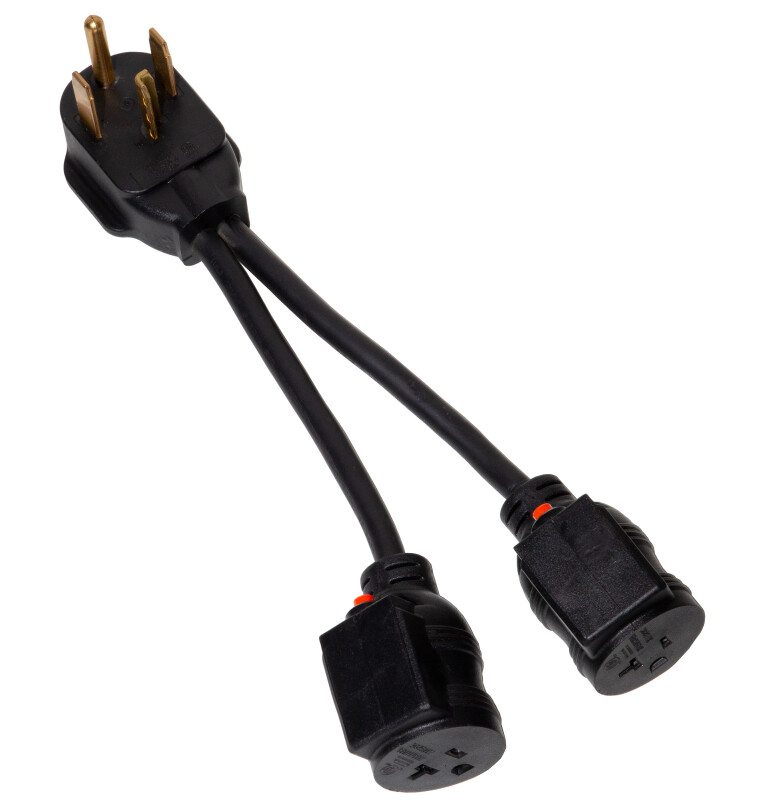 GE 4-Prong 240V to 120V Ultrafast Combo Plug Adapter Black GFAPC120V Picture 1