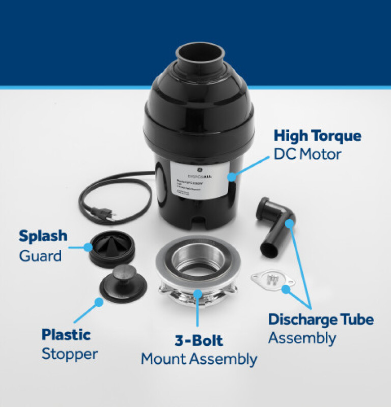 Disposall® 1 Hp Continuous Feed Garbage Disposer - Corded view 22